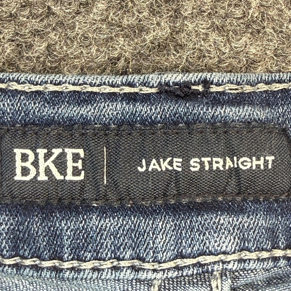 BKE Jake Straight Jeans Mens 32x34 Blue Coolmax Stretch Denim Medium Wash - Picture 5 of 15